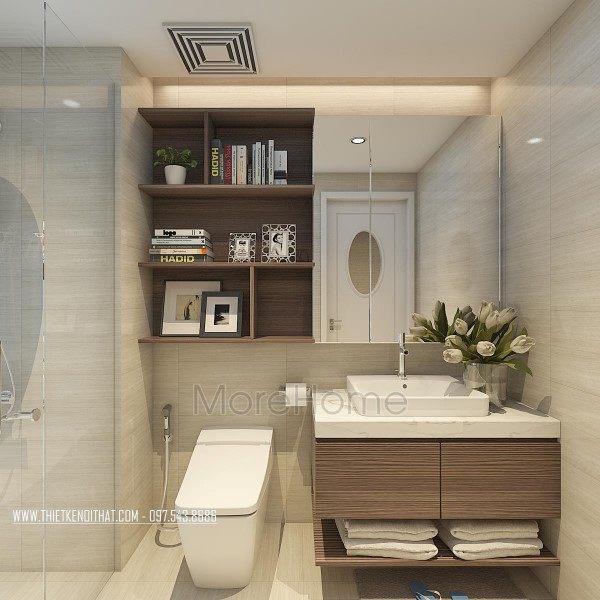 Thiết kế nội thất phòng tắm chung cư Imperia garden 203 Nguyễn Huy Tưởng Thanh Xuân Hà Nội
